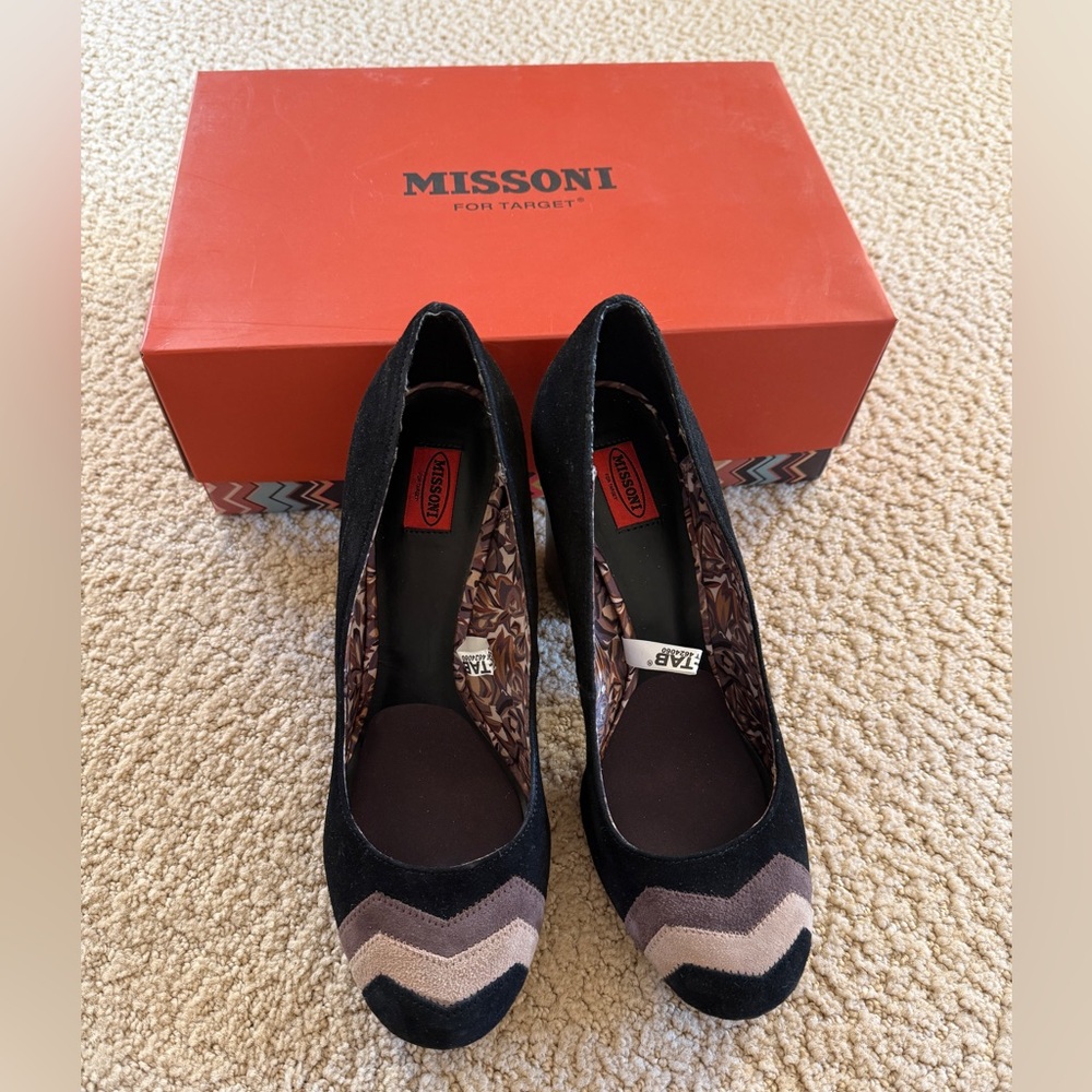 Missoni For Target Black Suede Pumps